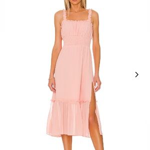 Lovers & Friends Pink Midi Dress